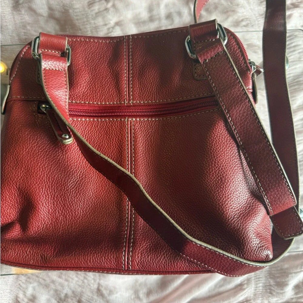 Tignanello Red Crossbody Bag - Picture 3 of 5